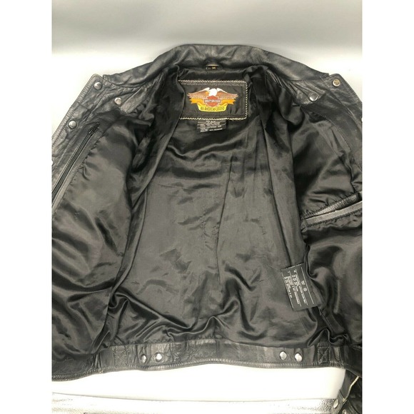 VTG Harley Davidson Leather Jacket Size Medium - Picture 6 of 12